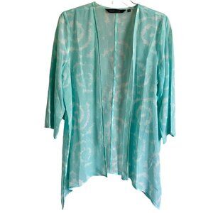 Colleen Lopez Women's Sheer Polyester Tie-Dye Cardigan XS  NEW